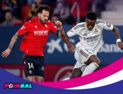 Osasuna Hentikan Laju Real Madrid, El Real Tumbang 1-2 di El Sadar